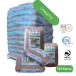 Burpellet -2 Palets de 144 Sacos certificado Enplus 15 kg