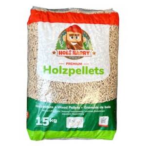 HARRY HOLZ PREMIUM PELLETS Pellets de Madera – 65 sacos 975kg